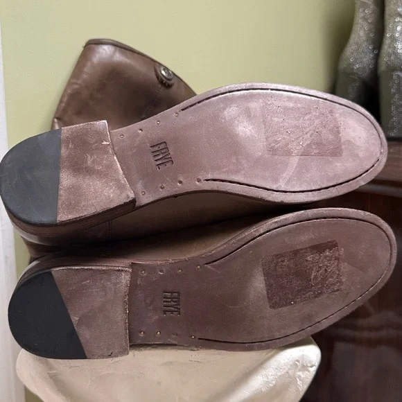 Frye Melissa Button 2 leather knee bootie - Picture 8 of 8